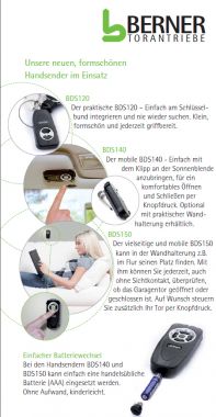 Berner Miniatur-Handsender BDS120 (2907931)