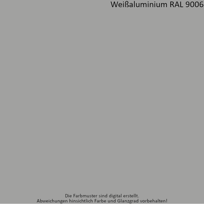 Farbe Behang - Weißaluminium RAL 9006