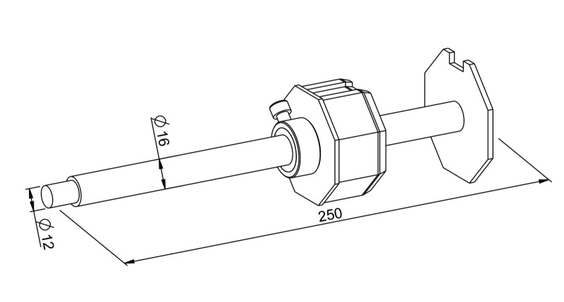 Eckermann Walzenbolzen verstellbar SW 60 (18770)