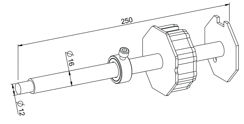 Eckermann Walzenbolzen verstellbar SW 70 (18678)