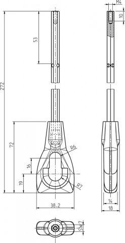 Rademacher Kurbel&ouml;se lang 27 cm (96000034)