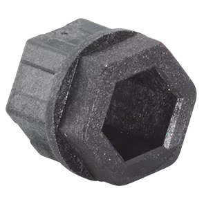 Somfy Doppelschaftadapter schwarz f&uuml;r Welle 6 mm Sechskant (9163255)