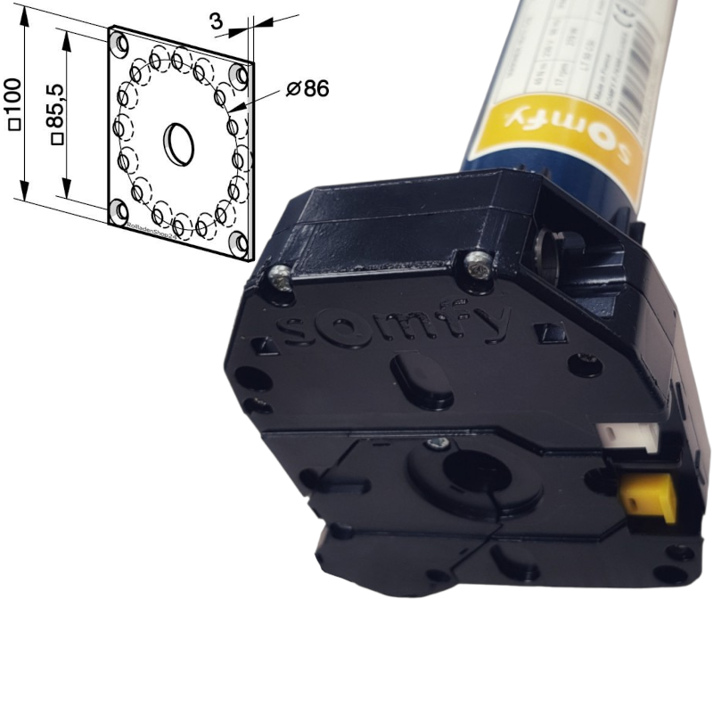 SOMFY Einsteckantrieb LT50  8/17 Jet NHK
