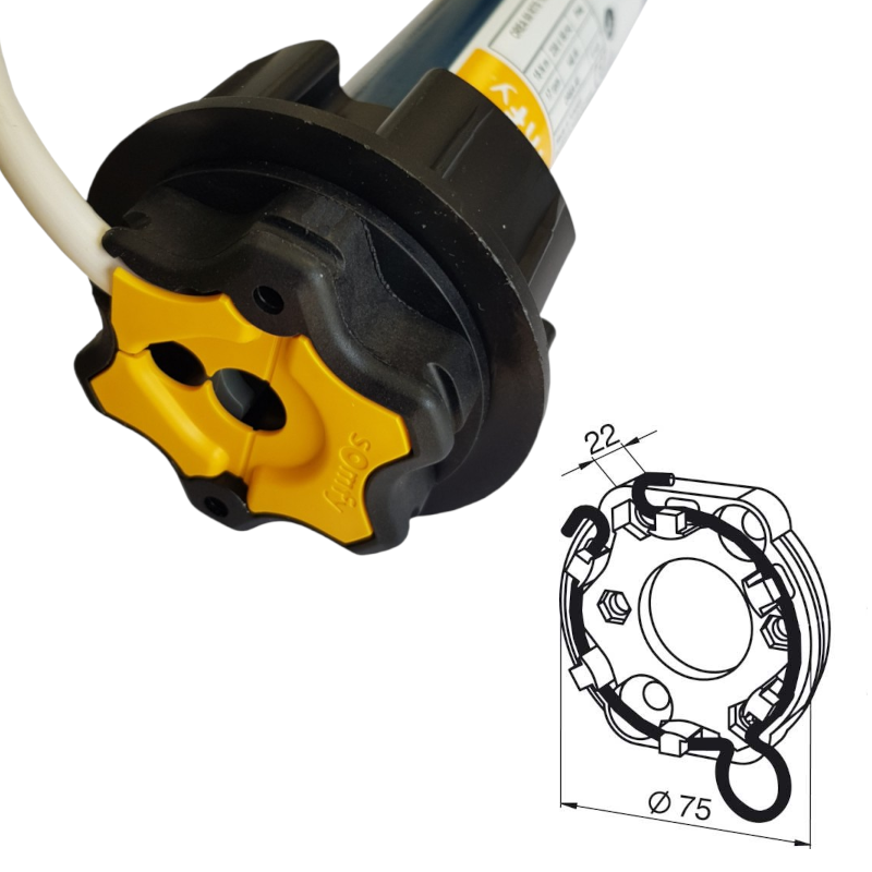 SOMFY Einsteckantrieb Orea 60 RTS  55/17