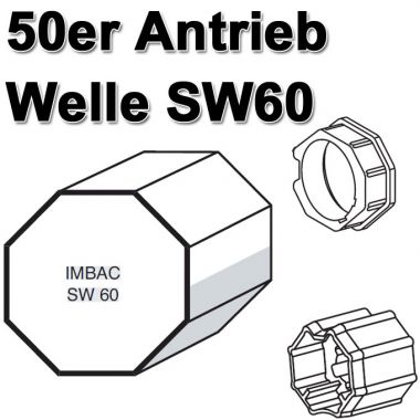Somfy Adapter und Mitnehmer LT50 f&uuml;r SW60 ED