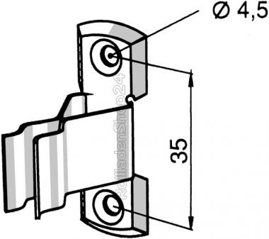 Somfy Klemme f&uuml;r Gelenkkurbel (9701385)