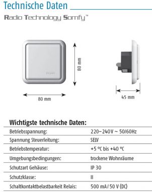Somfy Dry Contact Receiver f&uuml;r IB-Systeme (1810750)
