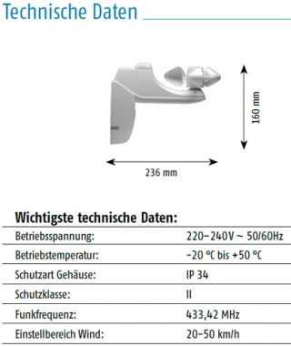 Somfy Eolis Sensor RTS LED (1816066)