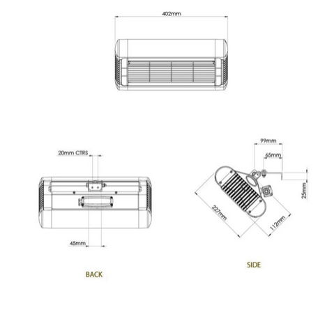 Tansun Sorrento IP 1,5 kW Infrarotheizstrahler