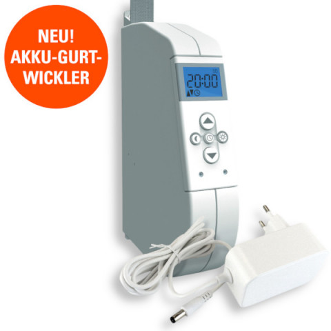 WIR eWickler eW320-M Akku-Gurtwickler Comfort Aufputz f&uuml;r 12-15 mm Gurtband inkl. Netzteil