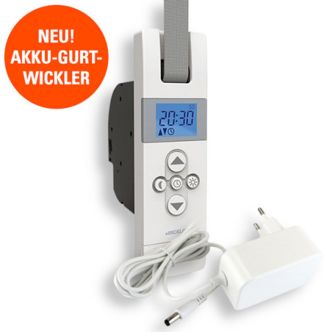 WIR eWickler eW420-M Akku-Gurtwickler Comfort Unterputz f&uuml;r 12-15 mm Gurtband inkl. Netzteil