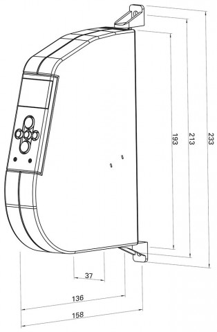 WIR eWickler eW940-F Aufputzgurtwickler Comfort Funk f&uuml;r 17-23mm Gurtband